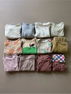 Baby Girls Mix & Match Bodysuit & Pants Bundle